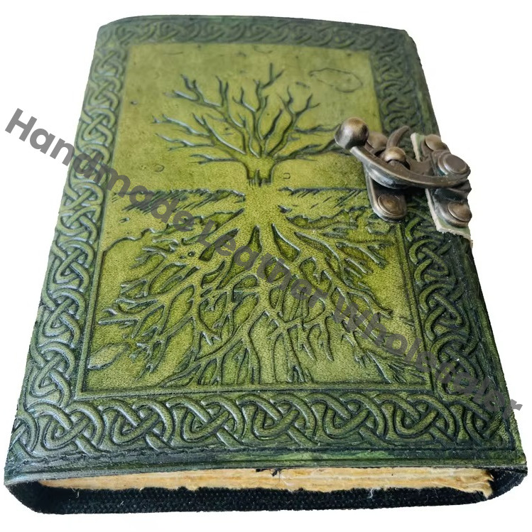 Wholesale Handmade Tree of Life Travel Journal Vintage Antique Hand Embossed Regular Leather Diary Personal Organizer Notebook