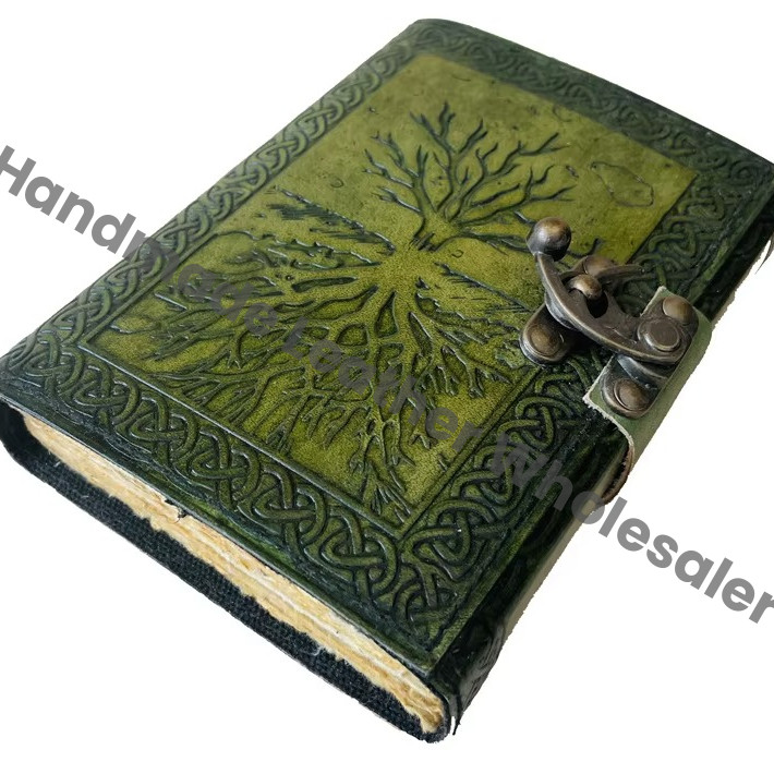 Wholesale Handmade Tree of Life Travel Journal Vintage Antique Hand Embossed Regular Leather Diary Personal Organizer Notebook