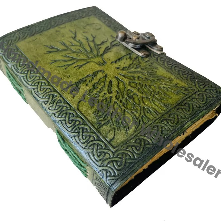 Wholesale Handmade Tree of Life Travel Journal Vintage Antique Hand Embossed Regular Leather Diary Personal Organizer Notebook