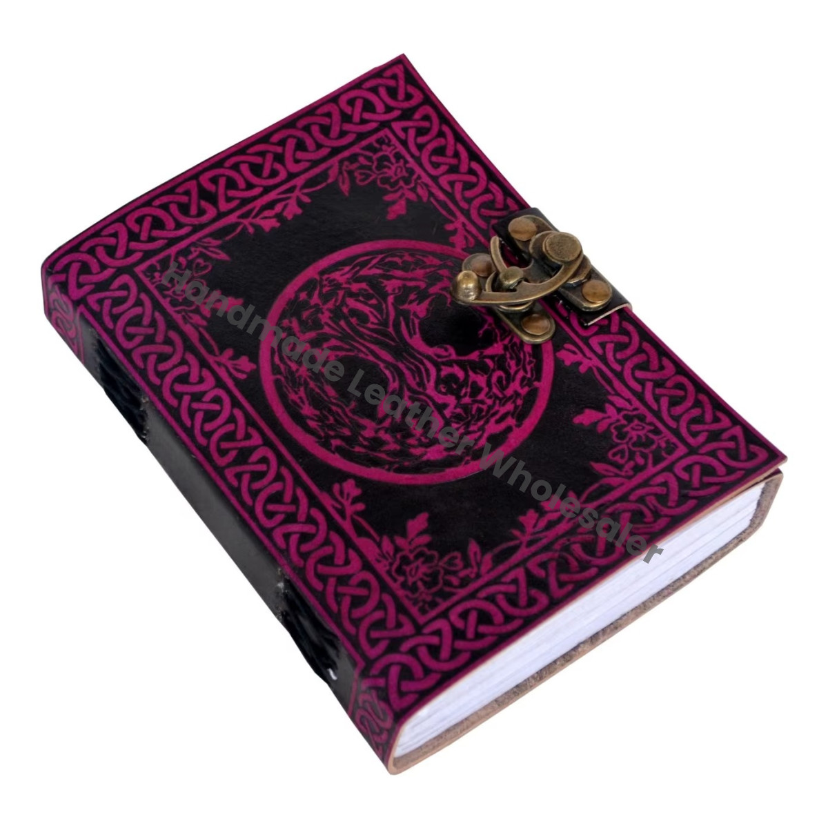 Wholesale Style Hardcover Tree of Life Leather Journal Vintage Handmade Custom Logo Gift Large Travel Planner Sketchbook Diary