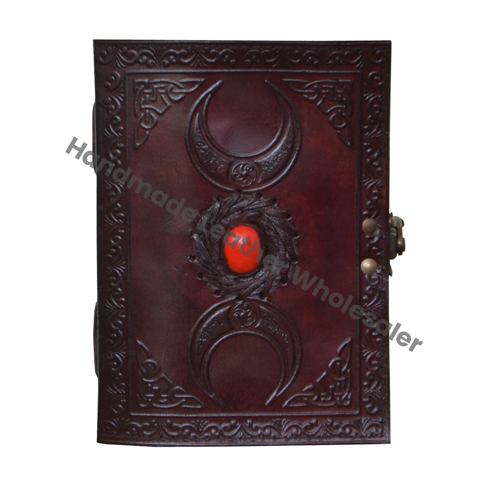 Wholesaler New Design Celtic Dream Catcher Single Brown Stone Gift Leather Journal & Notebook Travel Writing