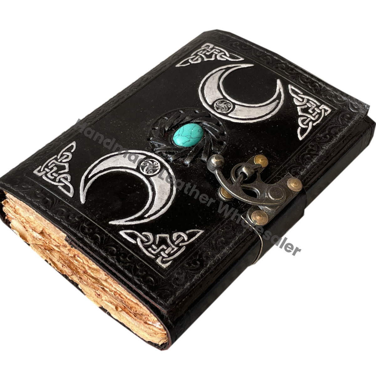 Witchcraft Supplies Grimoire Triple Moon Journal Witch Decor Stuff Spell Book of Shadows Witchy Gifts Journal Wiccan Leather