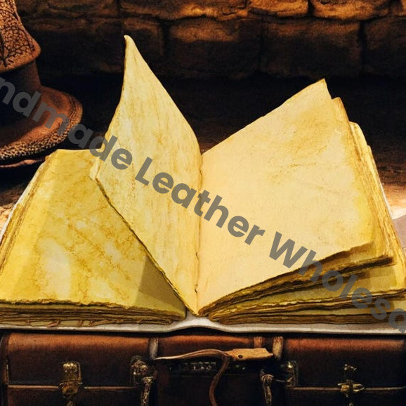 Wizarding World Leather Journal with Lock | Vintage Magic Spell Book Diary | Witchcraft & Wizard Gift Handmade Fantasy Notebook Grimoire.