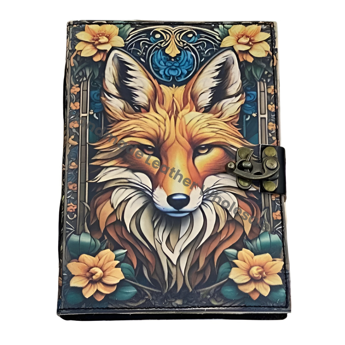 Wolf Grimoire Leather Journal • handmade leather journal, Celtic journal, 200 deckle Edge pages Daily notpad, recipe book, travel diary,