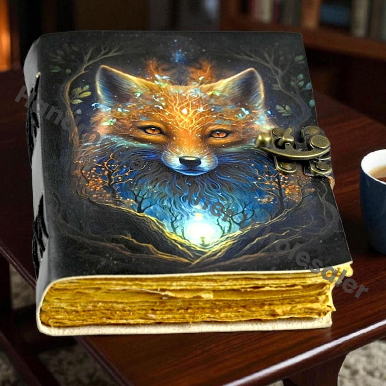 Wolf Leather Journal: Celtic Grimoire, Deckle Edge Pages