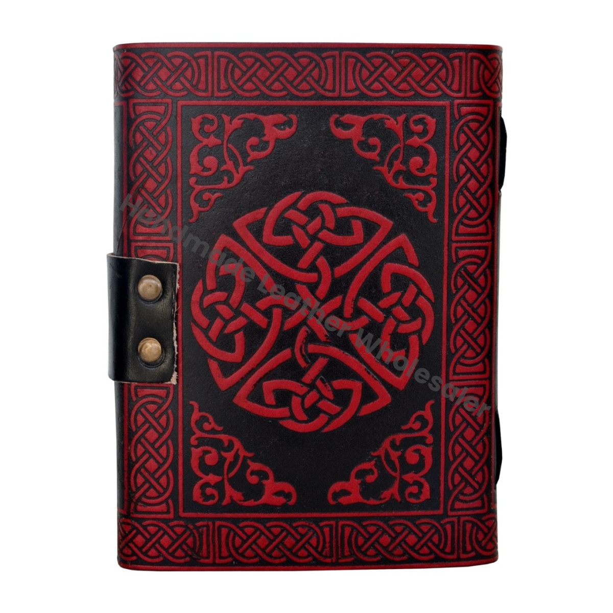 Yoga Man Leather Journal Dairy Classic Hard Cover Personalized Cotton Paper Bound Antique Book Sketching Drawing Black Red
